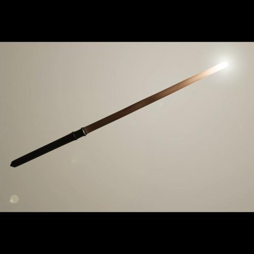 Draco Malfoy's Wand (textured and lumos spell animated) preview image